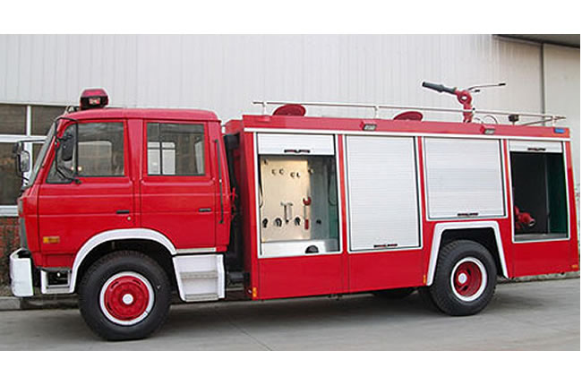 東風153水罐消防車側面展示圖