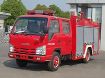 慶鈴五十鈴2-3方小型水罐消防車(chē)